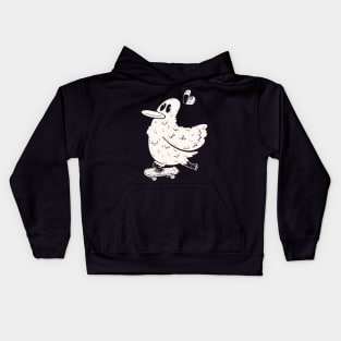 A Skating Bird Kids Hoodie